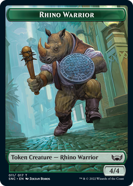 Rhino Warrior Token - Foil